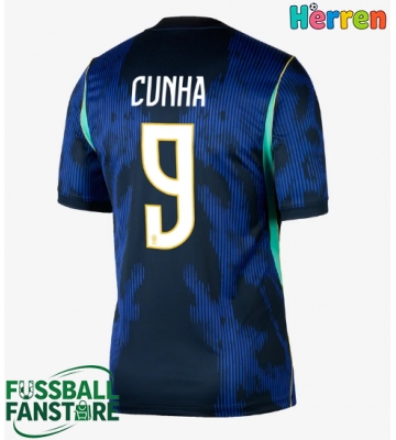 Brasilien Matheus Cunha #9 Replik Auswärtstrikot WM 2026 Kurzarm